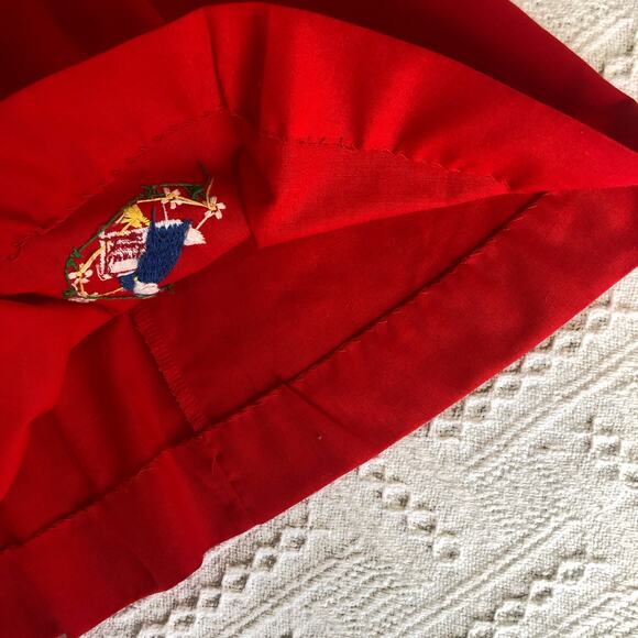 Vintage Beatrix Potter Embroidered Dress Red Jemima Puddleduck 70s 80s 4T Rare - Picture 6 of 11